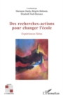 Image for Des recherches-actions pour changer eco.