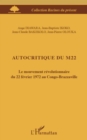 Image for Autocritique du m22 - le mouvement revol.