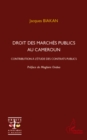 Image for Droit des marches publics au cameroun -.
