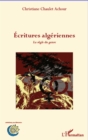 Image for Ecritures algeriennes - la regle du jeu.