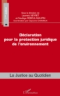 Image for Declaration pour la protectionjuridique.