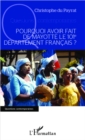 Image for Pourquoi avoir fait de Mayotte le 101e departement francais?