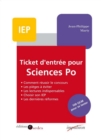 Image for Ticket D&#39;entree Pour Sciences Po: 100 QCM Pour Se Tester