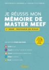Image for Je reussis mon memoire de Master MEEF