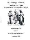 Image for Dictionnaire Raisonne de l&#39;Architecture Francaise du XIe au XVIe siecle Tome VII : Tome 7