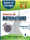 Image for Annales de Mathematiques, Baccalaureat C et E, Cameroun, 2009 - 2019