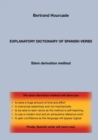 Image for EXPLANATORY DICTIONARY OF SPANISH VERBS