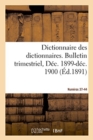 Image for Dictionnaire Des Dictionnaires. Nouveau Dictionnaire Des Dictionnaires Illustr?