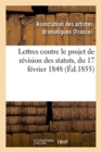 Image for Lettres A M. Le Directeur de la Revue Et Gazette Des Theatres