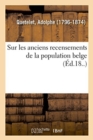 Image for Sur Les Anciens Recensements de la Population Belge