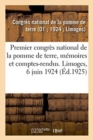 Image for Premier Congres National de la Pomme de Terre, Culture, Commerce, Memoires Et Comptes-Rendus