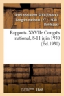 Image for Rapports. Xxviie Congres National, 8-11 Juin 1930