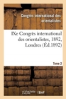 Image for Ixe Congres International Des Orientalistes, 1892, Londres. Tome 2