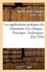 Image for Les Applications Pratiques Du Laboratoire ? La Clinique: