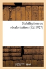 Image for Stabilisation Ou Revalorisation