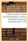 Image for L&#39;Art de V?rifier Les Dates Des Faits Historiques, Chartes, Chroniques Et Autres Anciens Monumens