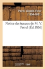 Image for Notice Des Travaux de M. V. Poirel