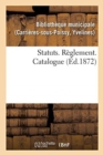 Image for Statuts. Reglement. Catalogue