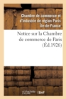 Image for Notice Sur La Chambre de Commerce de Paris