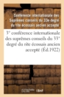 Image for 3 Degrees Conference Internationale Des Supremes Conseils Du 33 Degrees Degre Du Rite Ecossais Ancien Accepte