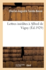 Image for Lettres In?dites ? Alfred de Vigny