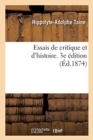Image for Essais de Critique Et d&#39;Histoire. 3e ?dition
