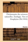 Image for Dictionnaire Des Sciences Naturelles. Planches. Zoologie. Vers Et Zoophytes