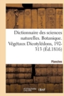 Image for Dictionnaire Des Sciences Naturelles. Planches. Botanique. Vegetaux Dicotyledons, 192-313