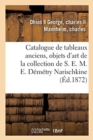 Image for Catalogue de Tableaux Anciens, Objets d&#39;Art de la Collection de S. E. M. E. D?m?try Narischkine