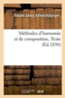 Image for M?thodes d&#39;Harmonie Et de Composition. Texte