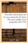 Image for Nouvelles Observations Sur Les Eaux Min?rales de Saint-Pol, Pour Justifier Leurs Propri?t?s