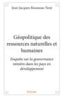 Image for Geopolitique Des Ressources Naturelles Et Humaines