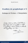 Image for Feuillets de graphologie n(deg)4: Technique de l&#39;Ecriture - L&#39;Interpretation