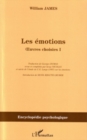 Image for Emotions: oeuvres choisies t.1.