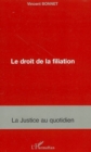 Image for Droit de la filiation.