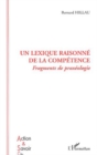 Image for Un lexique raisonne de la competence.