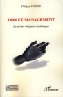 Image for Don et management - de la libre obligati.