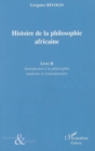 Image for Histoire de la philosophie africaine t.