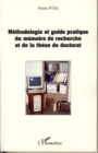 Image for Methodologie et guide pratiquedu memoir.