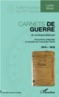 Image for Carnets de guerre et correspondances 1914-1918