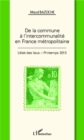 Image for De La Commune a L&#39;intercommunalite En France Metropolitaine