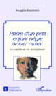 Image for Priere d&#39;un petit enfant negre de Guy Tirolien: Un manifeste de la Negritude