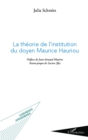 Image for La theorie de l&#39;institution du doyen Maurice Hauriou