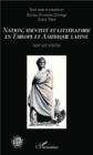 Image for Nation identite et litterature en Europe et en Amerique latine (XIXeme-XXeme siecles)