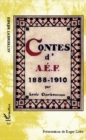 Image for Contes d&#39;AEF 1888-1910 - Ouvrage inedit