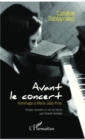 Image for Avant le concert.