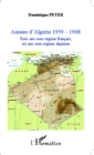 Image for Annees d&#39;Algerie 1959-1968.