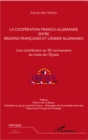 Image for La Cooperation Franco-Allemande Entre Regions Francaises Et