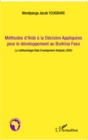 Image for Methodes d&#39;Aide a la Decision Appliquees pour le developpement au Burkina Faso: La methodologie Data Envelopment Analysis (DEA)