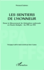 Image for Les sentiers de l&#39;honneur.